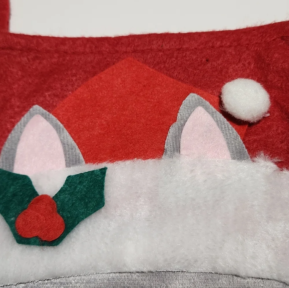Cat Christmas Stocking With Cat Toys